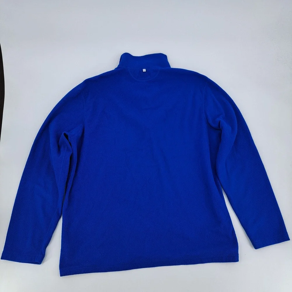 Polo Ralph Lauren Performance 1/4 Zip Mens XL Polyester Blue Solid Fleece